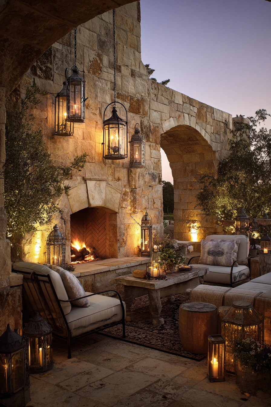 Mediterranean Magic with Fireside Glow