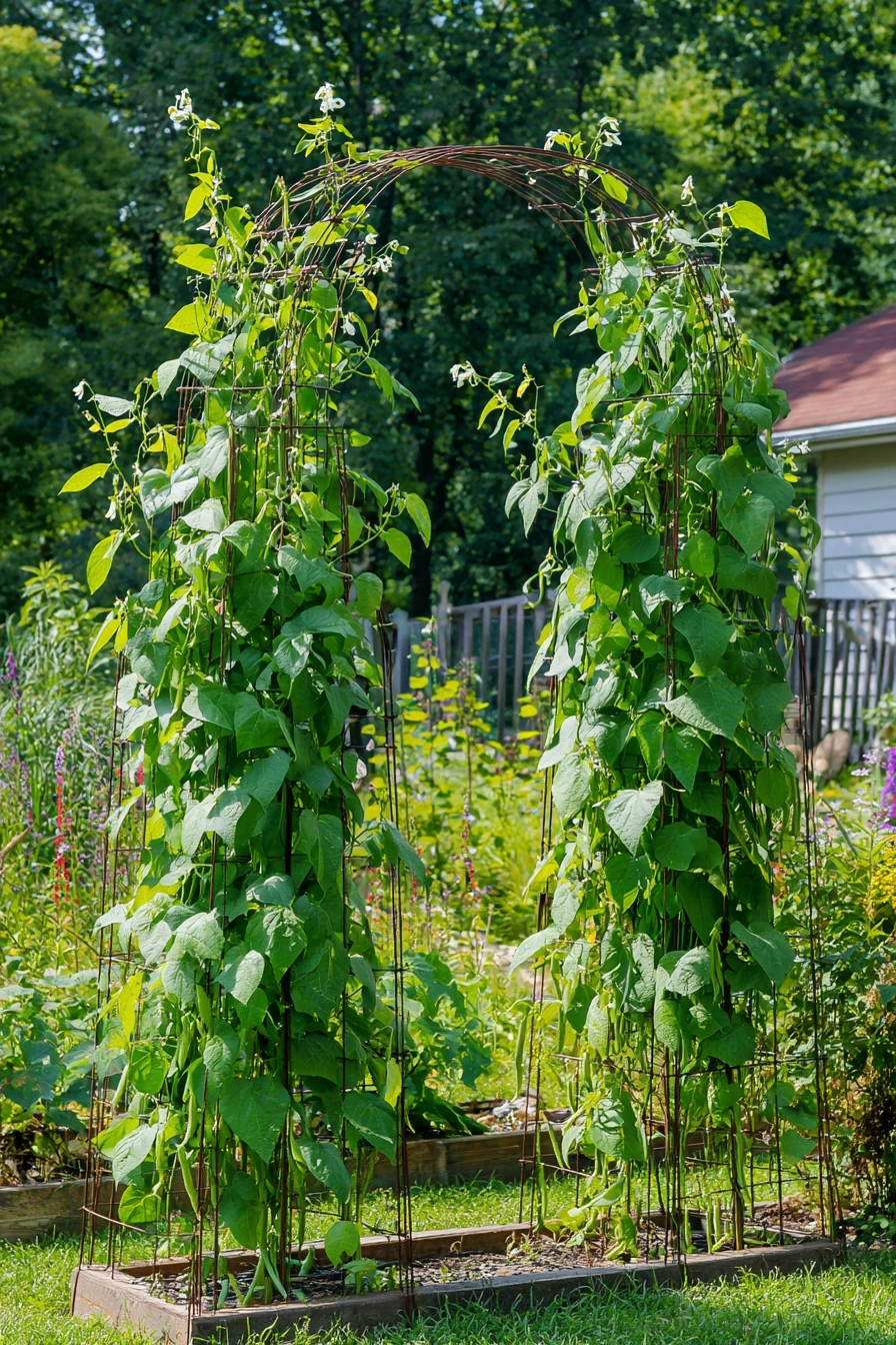 Cattle Panel Archway for Climbing Veggies