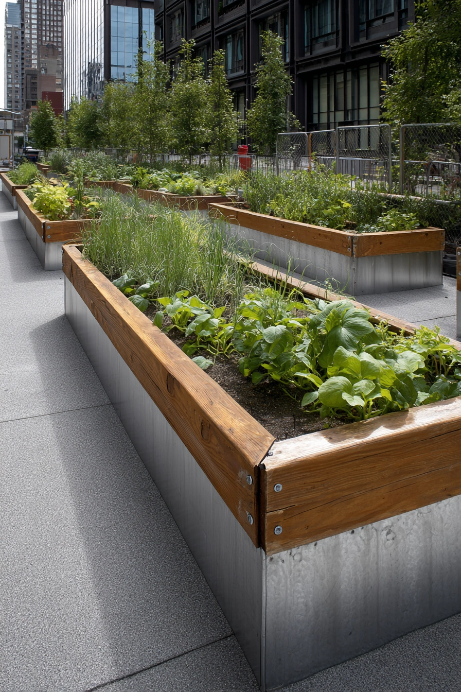 Urban Raised Beds with Cattle Panel Flair