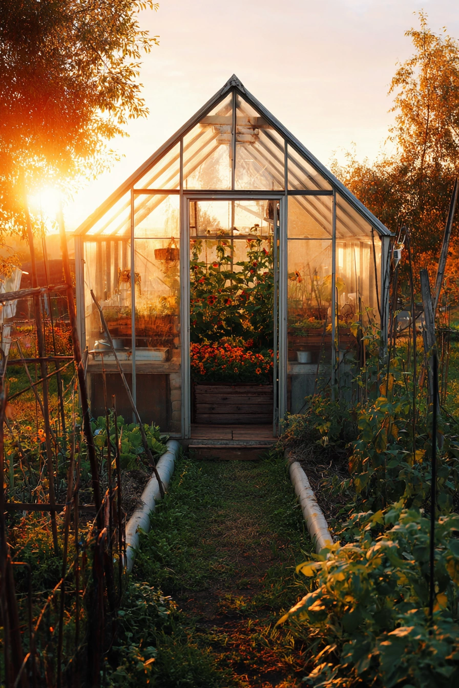 DIY Greenhouse with Cattle Panel Charm