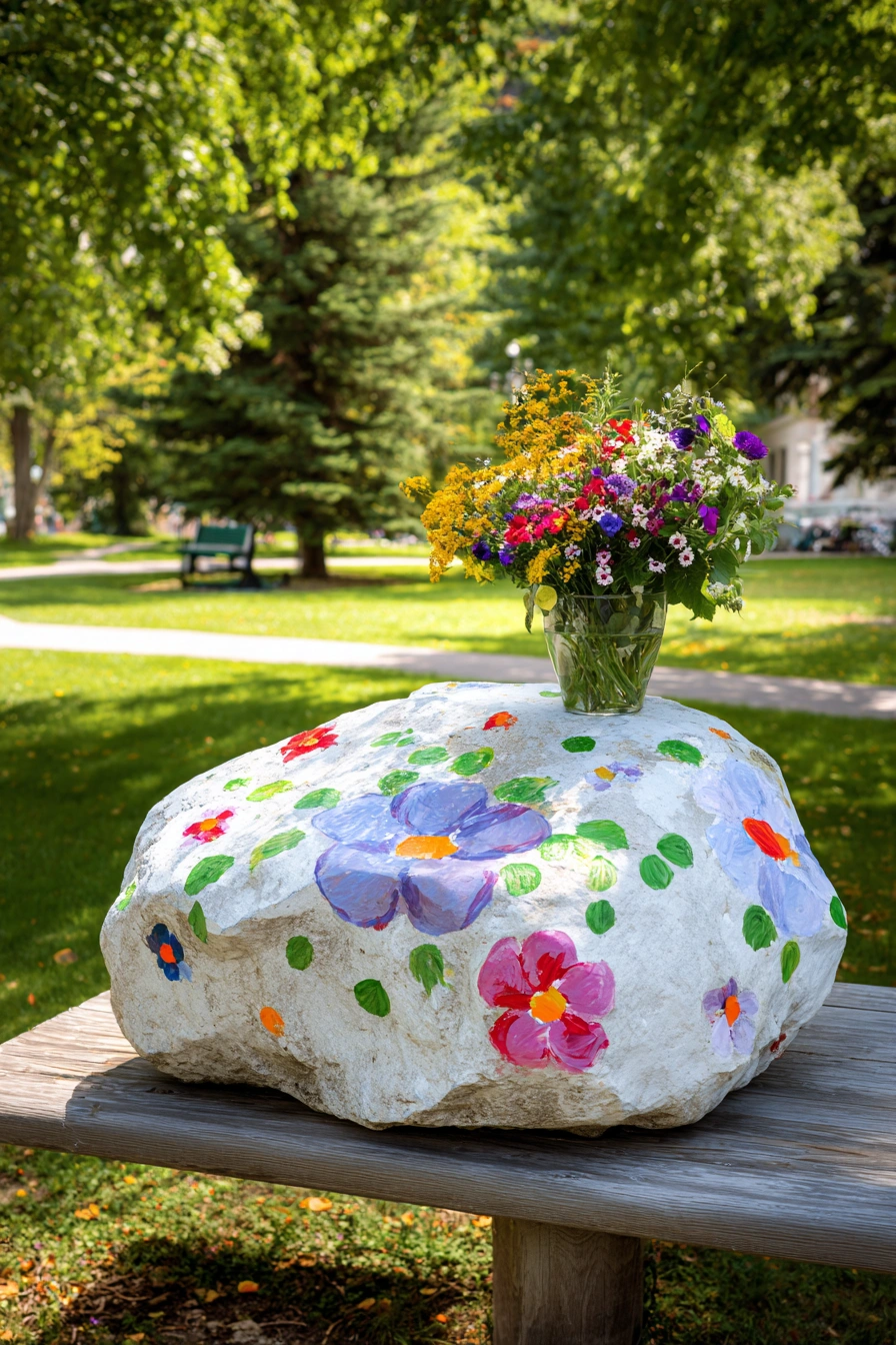 Painted Rock Garden Delight