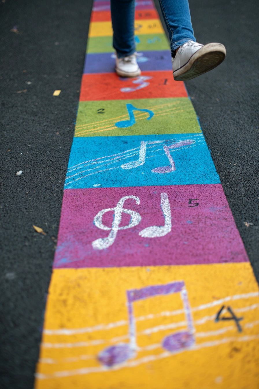 Musical Hopscotch Playground Fun