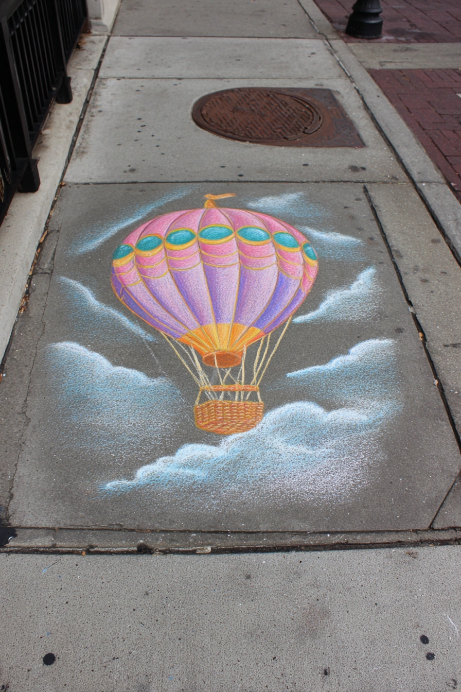 Up, Up, and Away Chalk Balloon