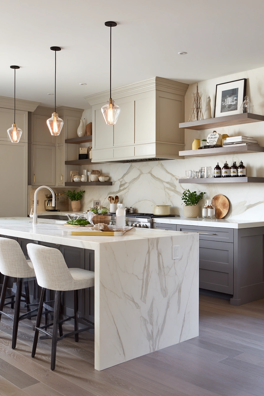 Waterfall Marble Elegance