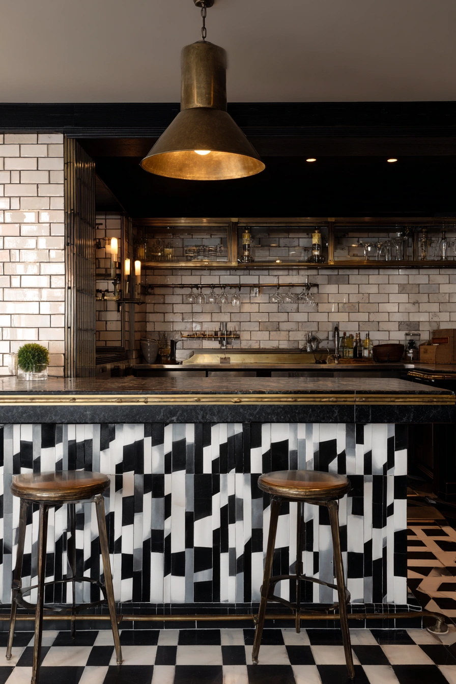 Bold Monochrome with Vintage Edge