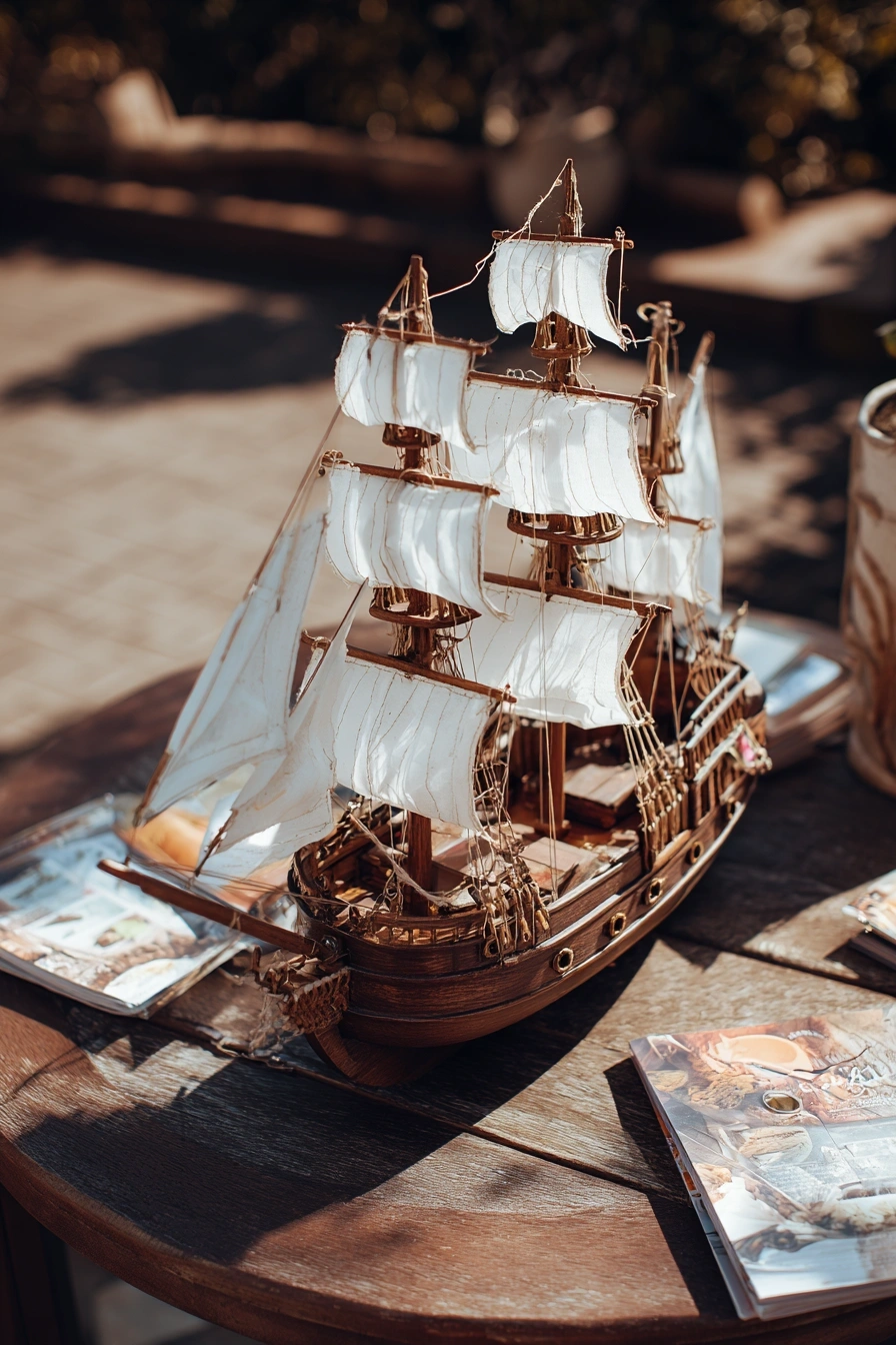 Rustic Mini Sailboat Made from Popsicle Sticks
