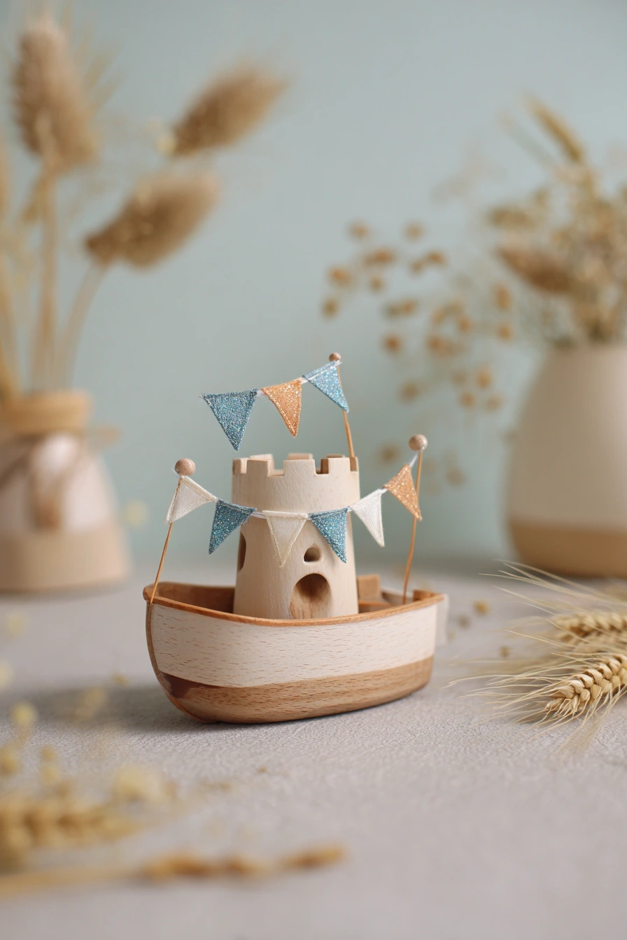 Castle Boat with Festive Flair