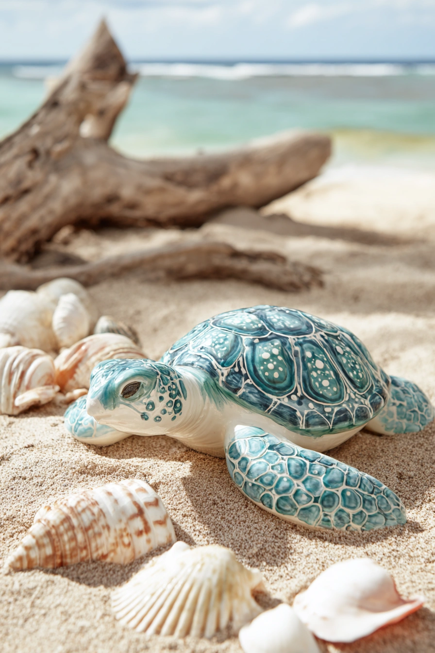 Ceramic Sea Turtle for Coastal Vibes