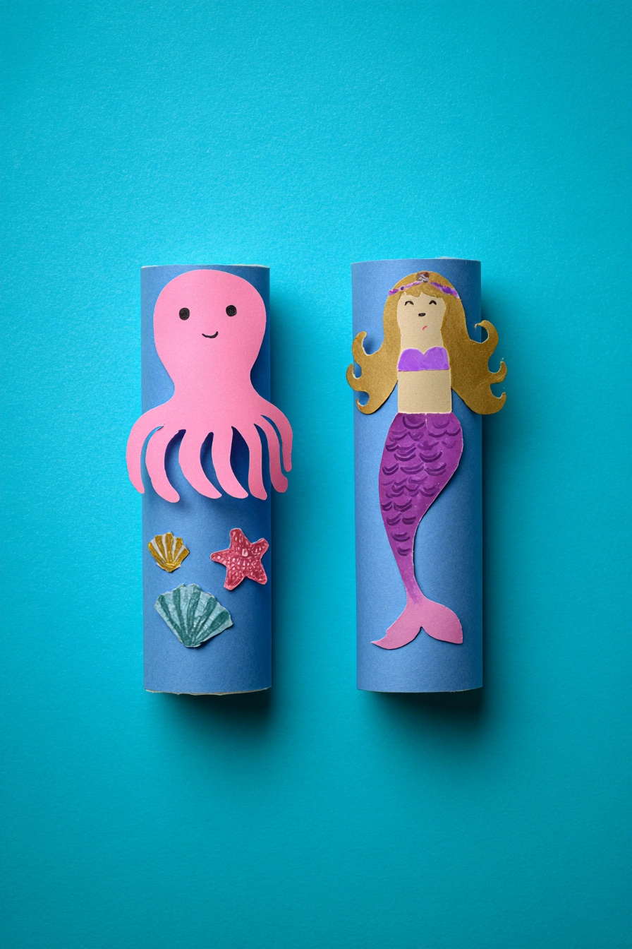 Under-the-Sea Roll Tube Characters