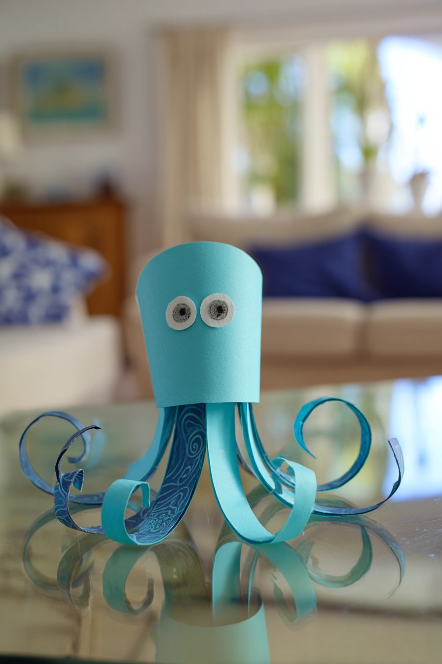 Playful Paper Octopus Craft