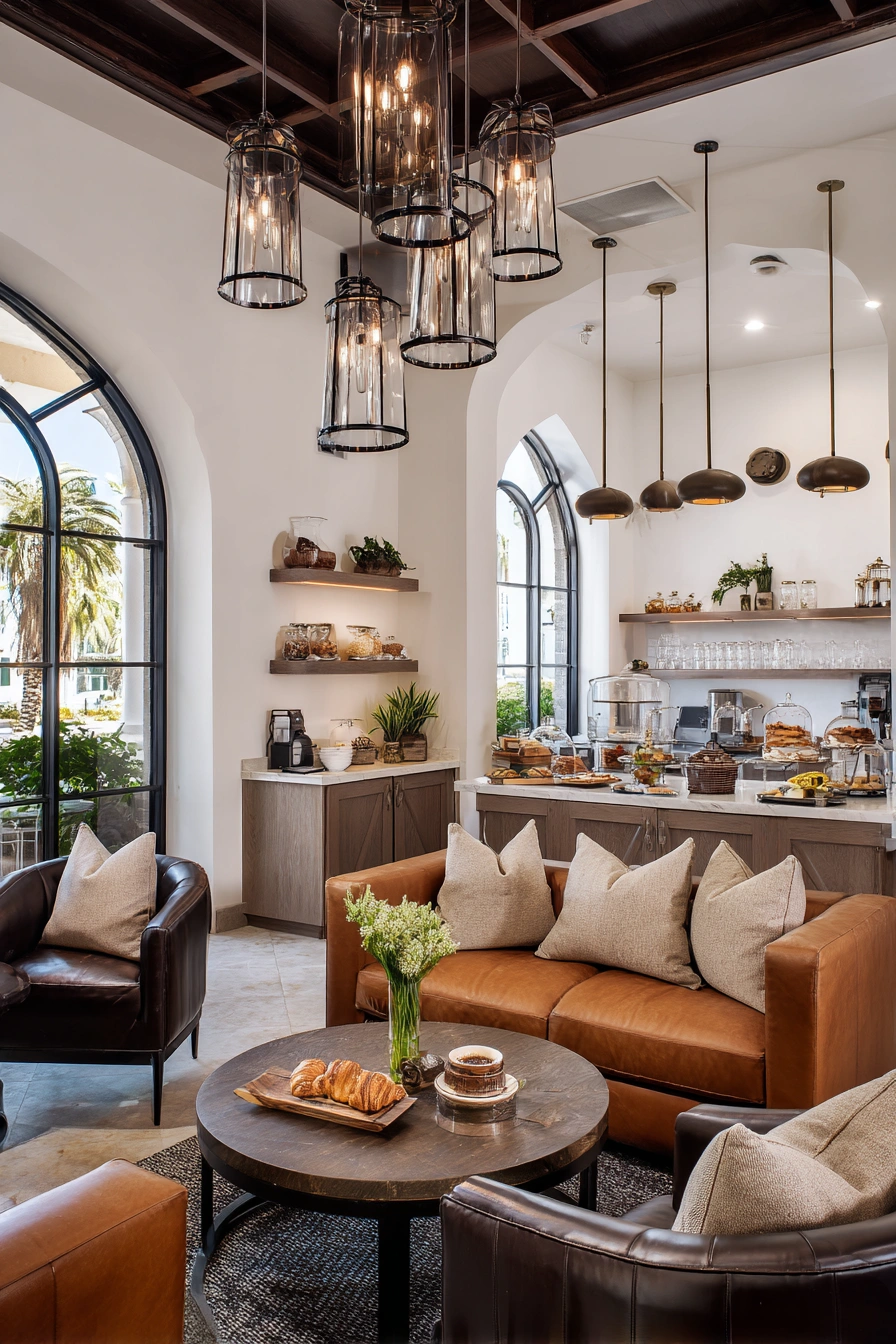Luxe Lounge-Style Coffee Bar