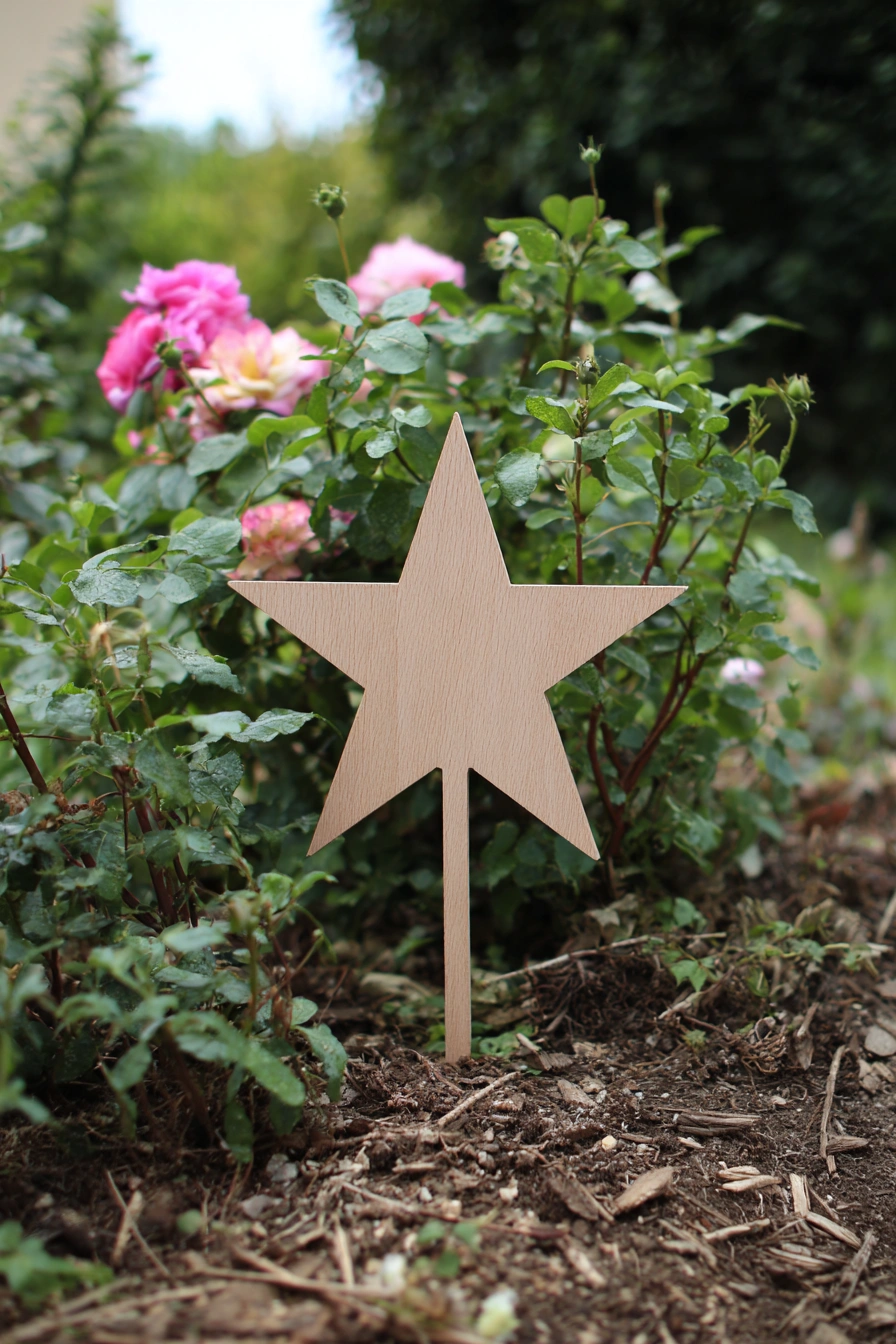 Garden Star Marker with Natural Charm