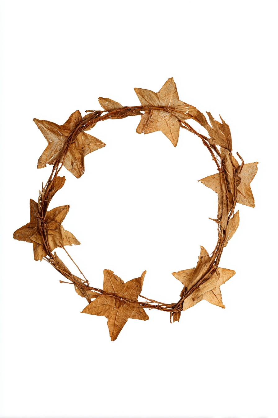 Rustic Star Wreath for Natural Decor