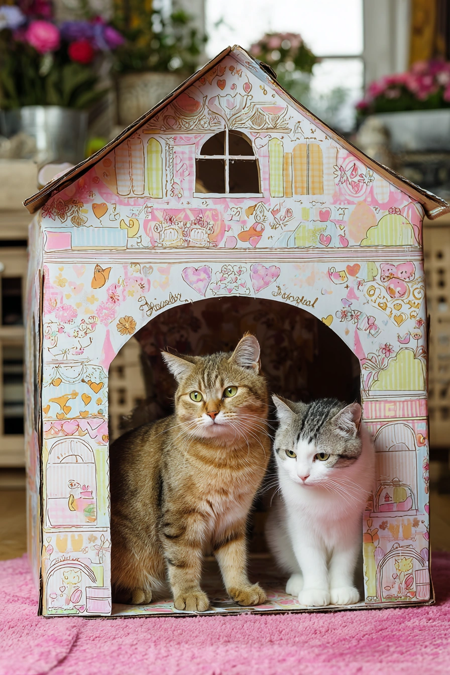 Whimsical Dollhouse for Fancy Felines