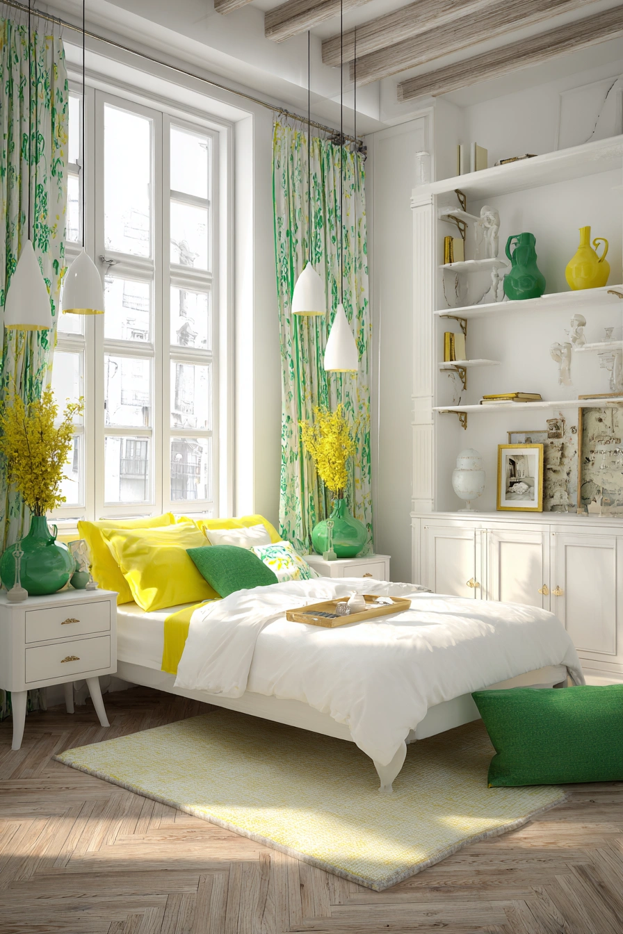 Bright & Breezy with Green Accents