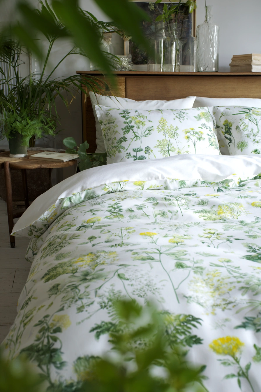 Floral Meadow-Inspired Bedding