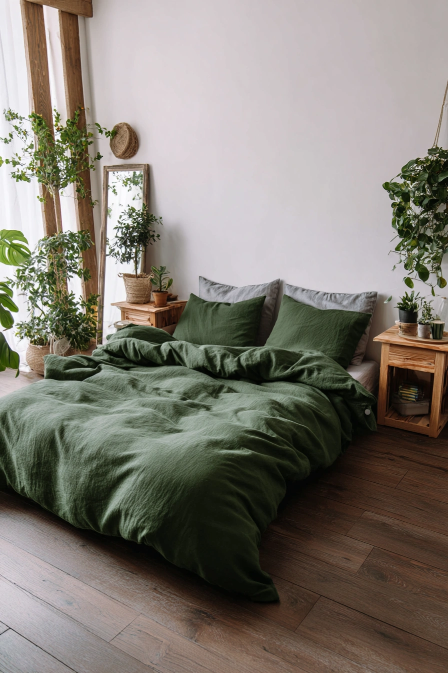 Botanical Bliss with Earthy Greens