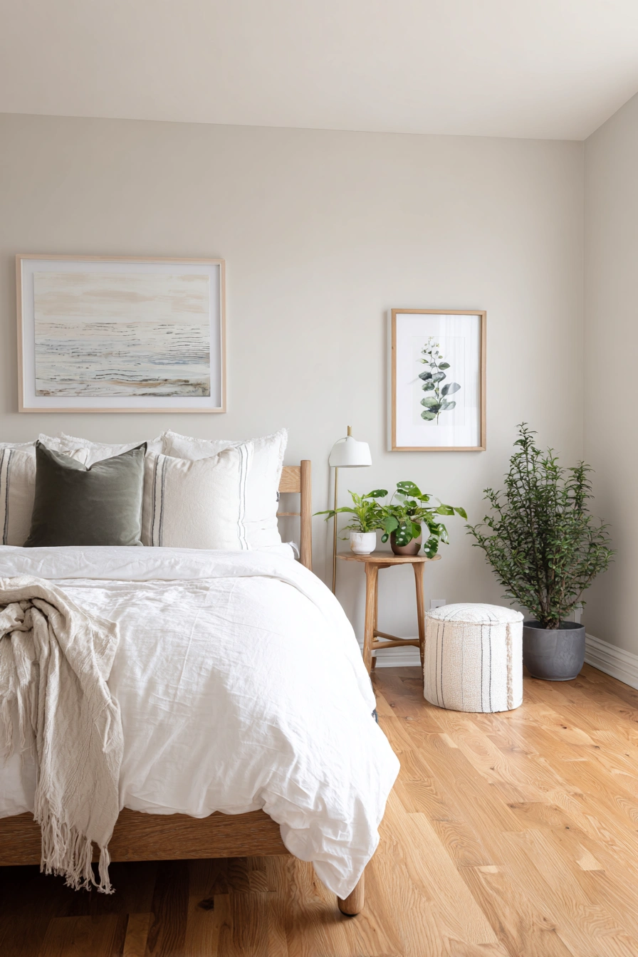 Soft Neutrals with a Touch of Green