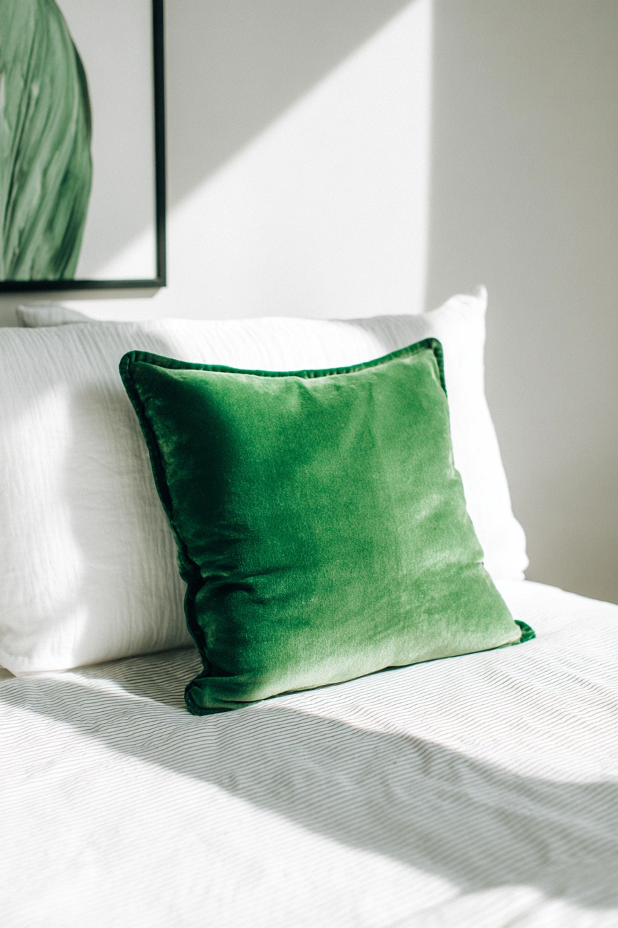 Velvet Pop in a Minimalist Haven