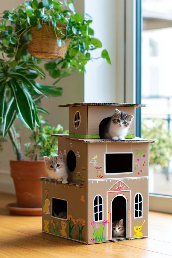 Sunlit Garden Castle for Kittens