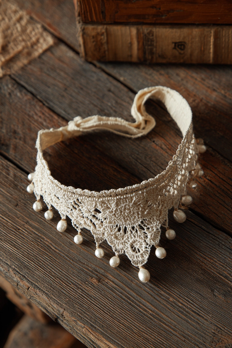 Vintage-Inspired Crochet Lace Choker