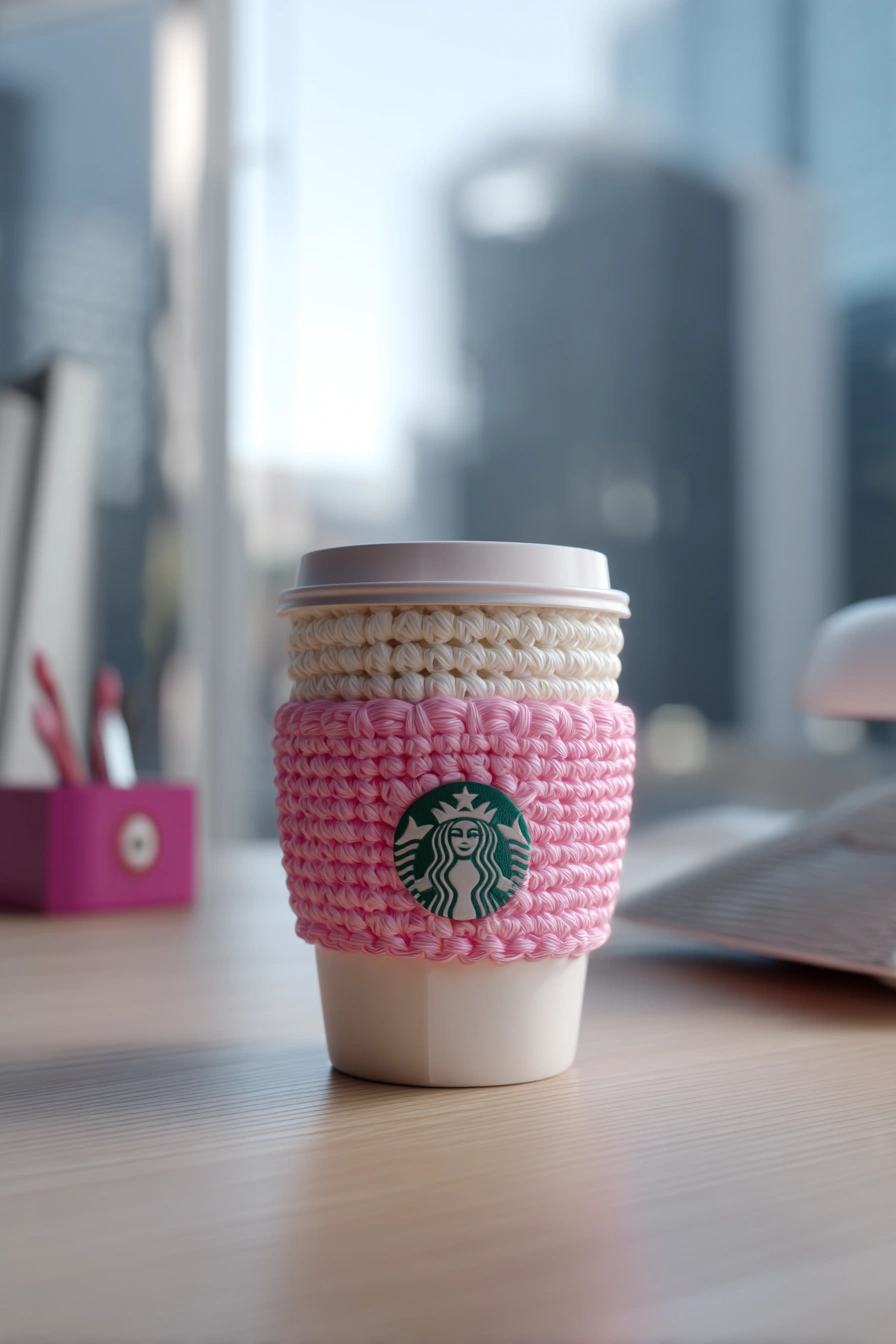 Cute Crochet Coffee Cup Cozies