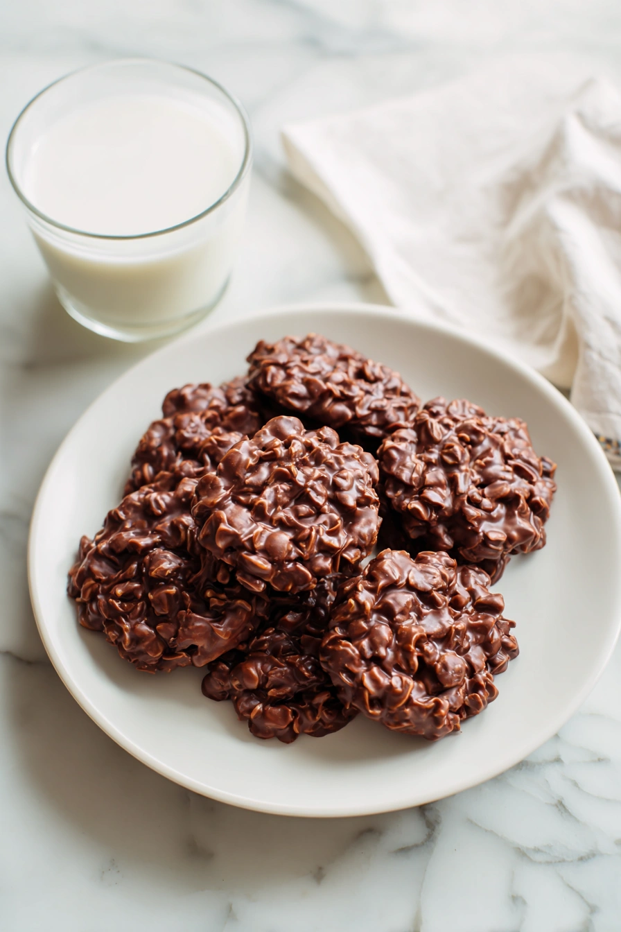 No-Bake Chocolate Oatmeal Cookies
