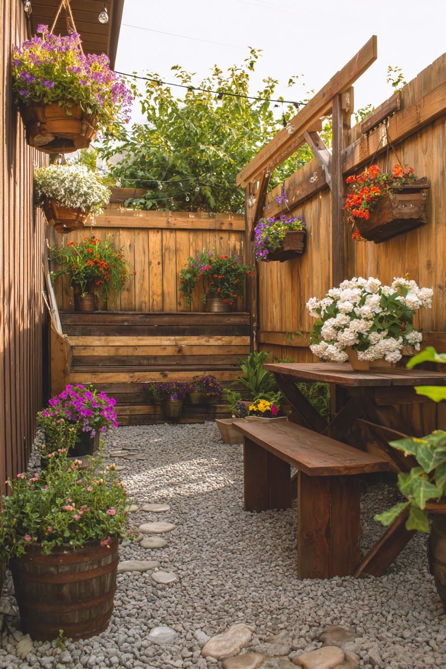 Cozy Corner Patio with Rustic Charm