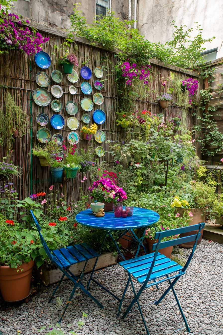 Colorful Patio Café Vibes in Bloom