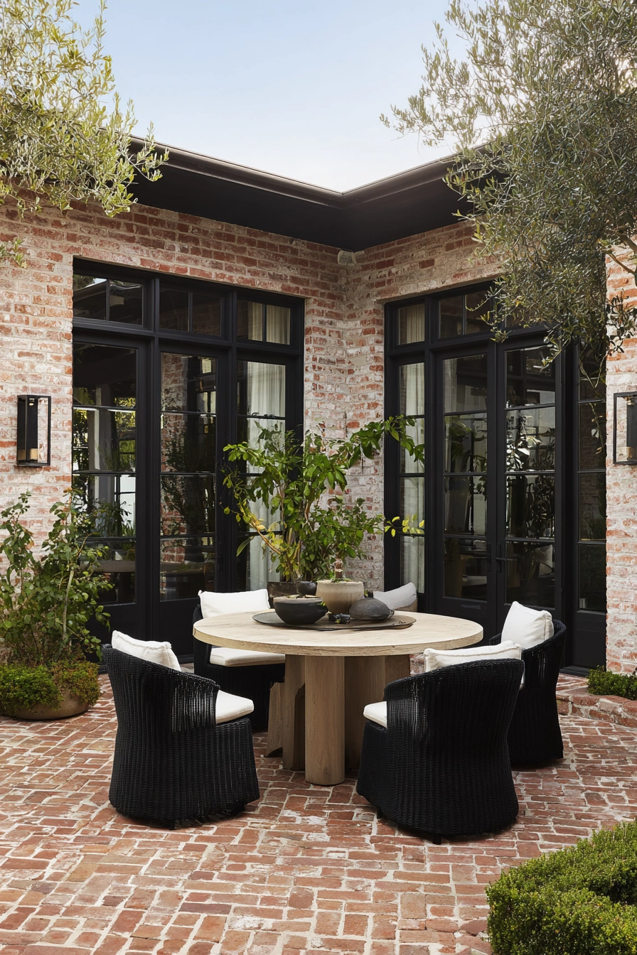 Elegant Navy Courtyard Escape