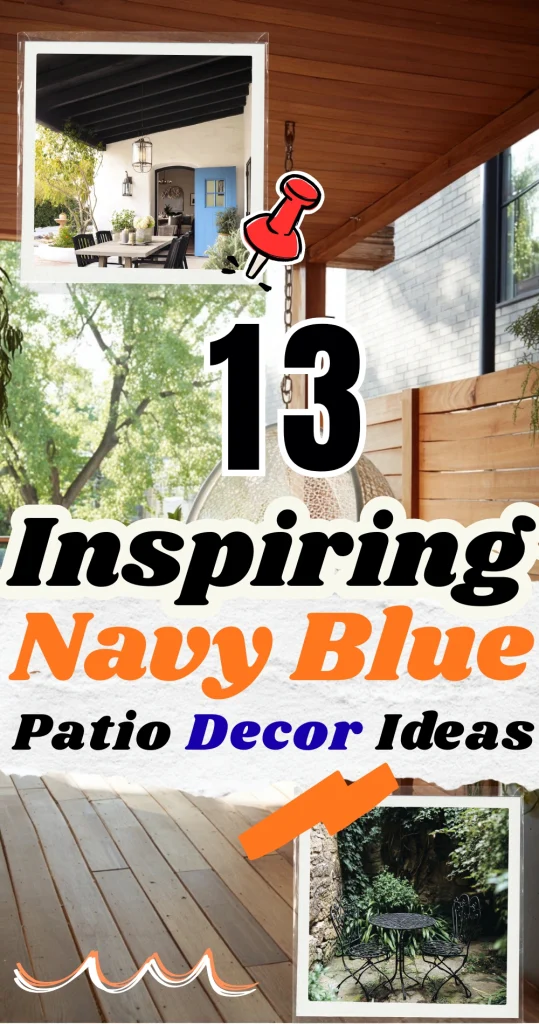 13 Inspiring Navy Blue Patio Decor Ideas