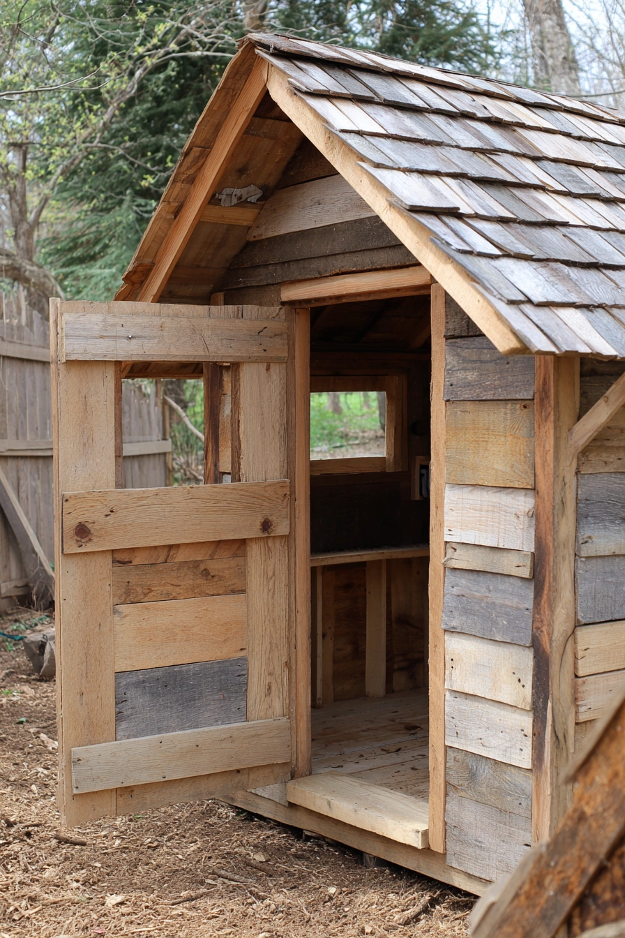 Rustic Pallet Chicken Coop Retreat