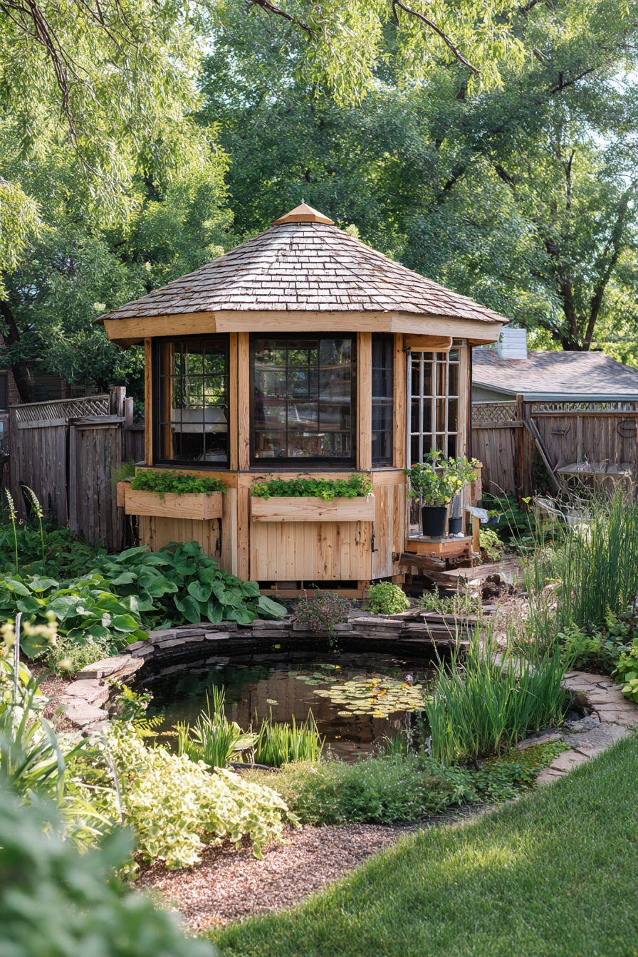 Garden Pavilion Pallet Chicken Coop