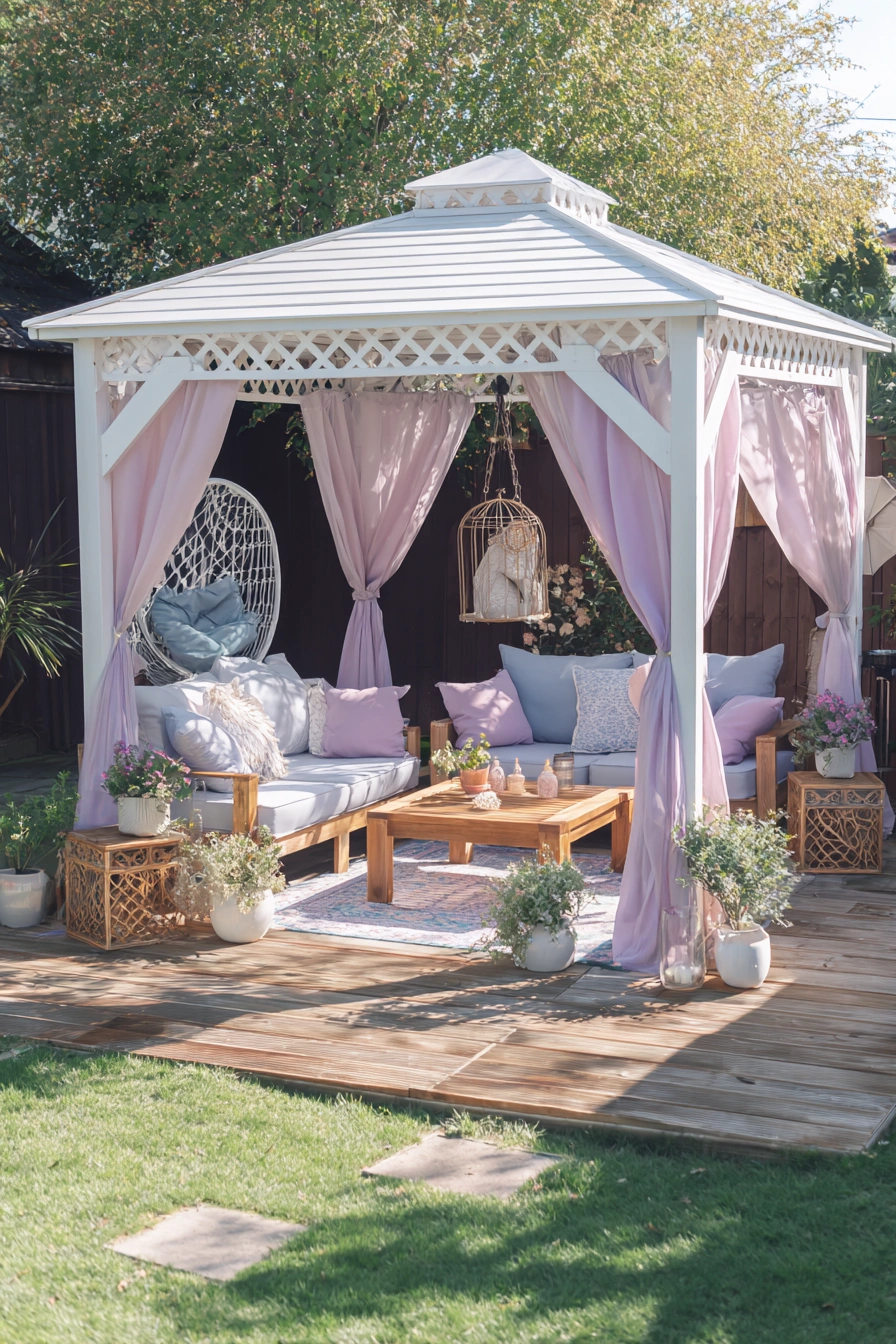 Dreamy Gazebo Lounge Retreat
