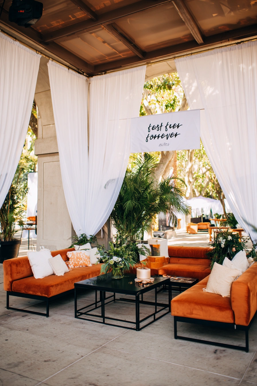 Chic Outdoor Lounge with Modern Flair