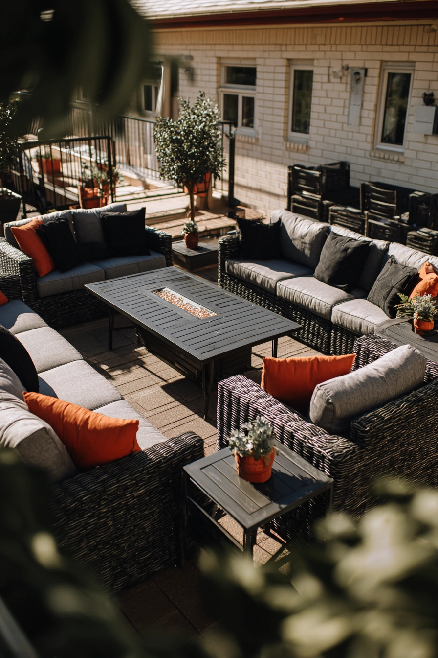 Inviting Fire Pit Patio Gathering