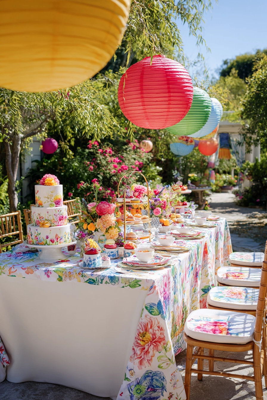 Whimsical Garden Party Table Decor