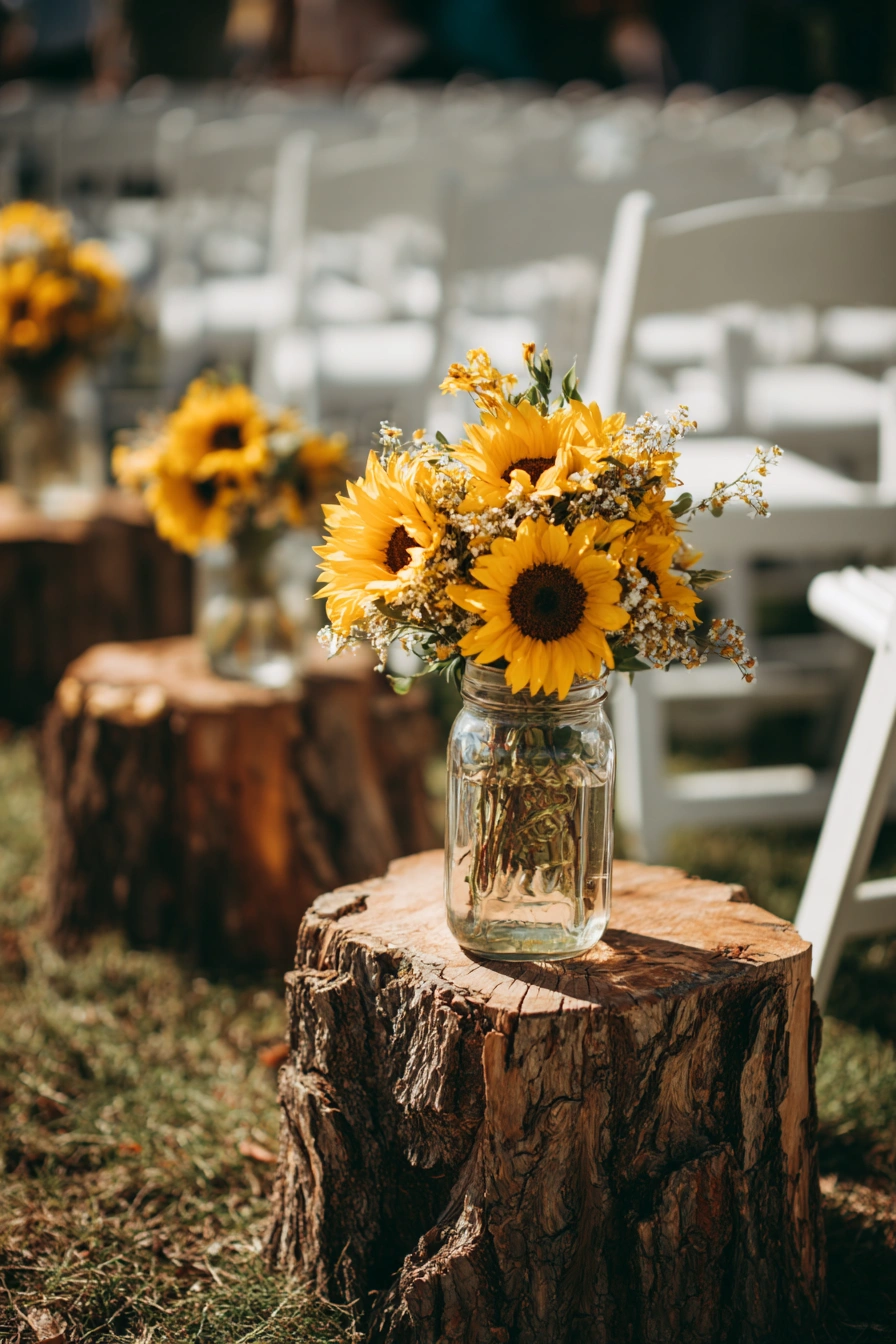 Rustic Sunflower Garden Decor