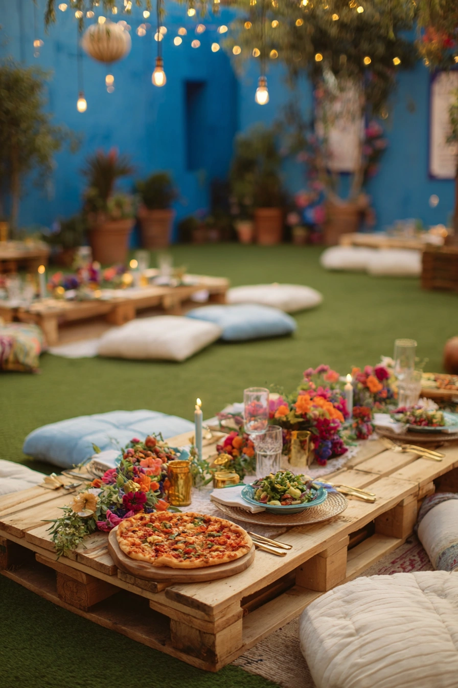 Boho Garden Party Table Setup