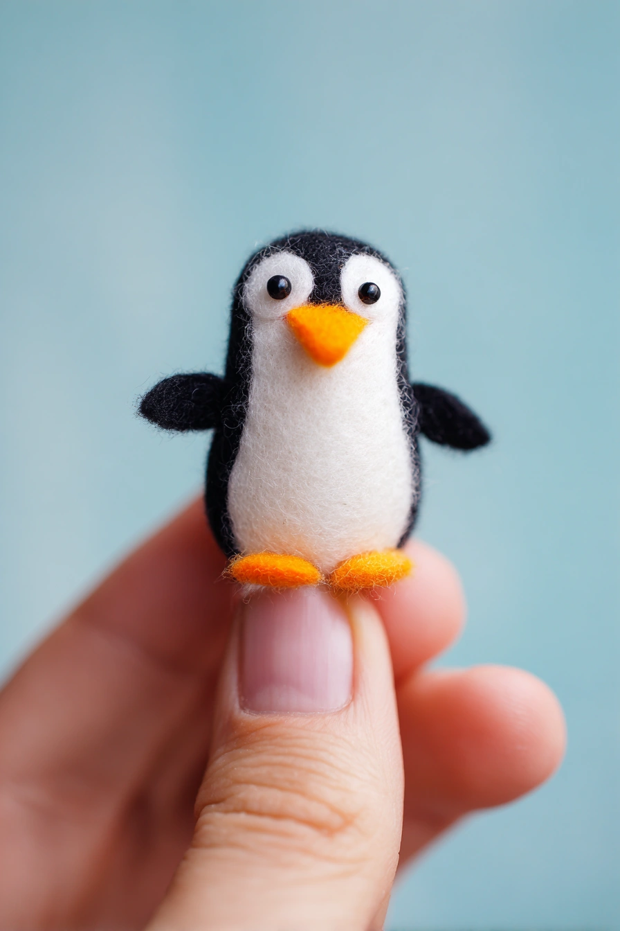 Mini Felt Penguin Plushie