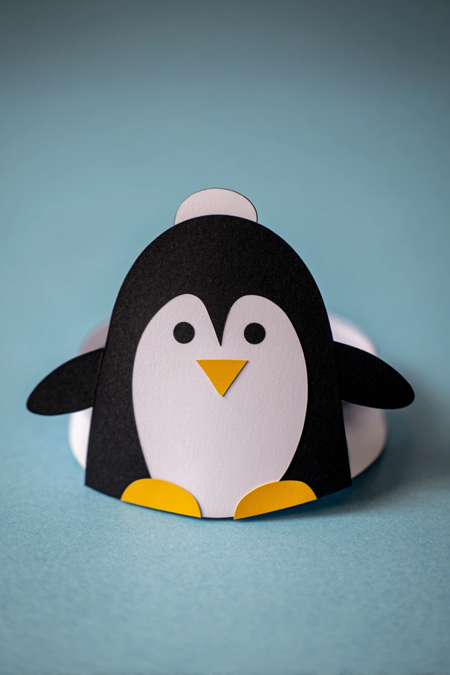 Cute Paper Penguin Craft for Kids