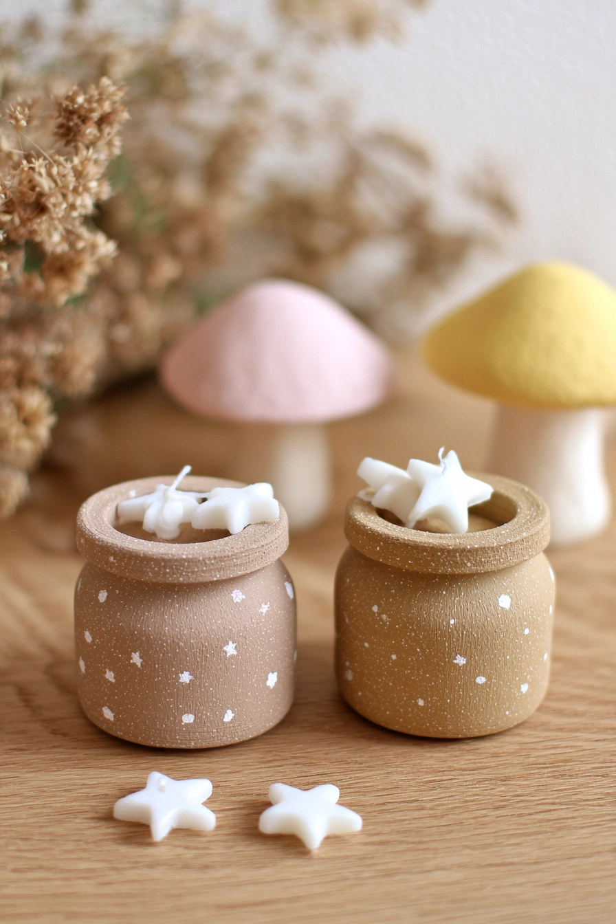 Whimsical Starry Jar Candles