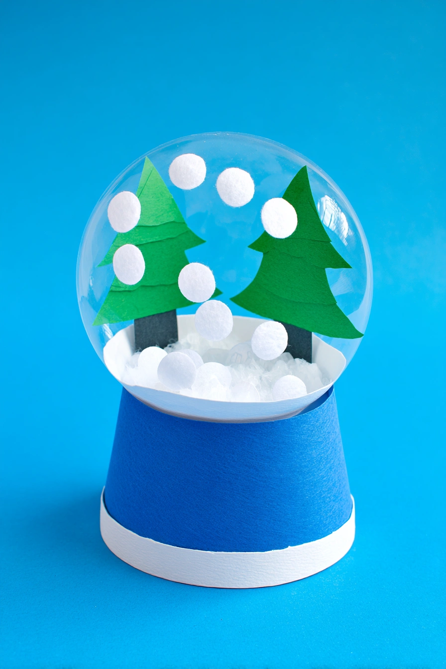 DIY Snow Globe Winter Wonderland