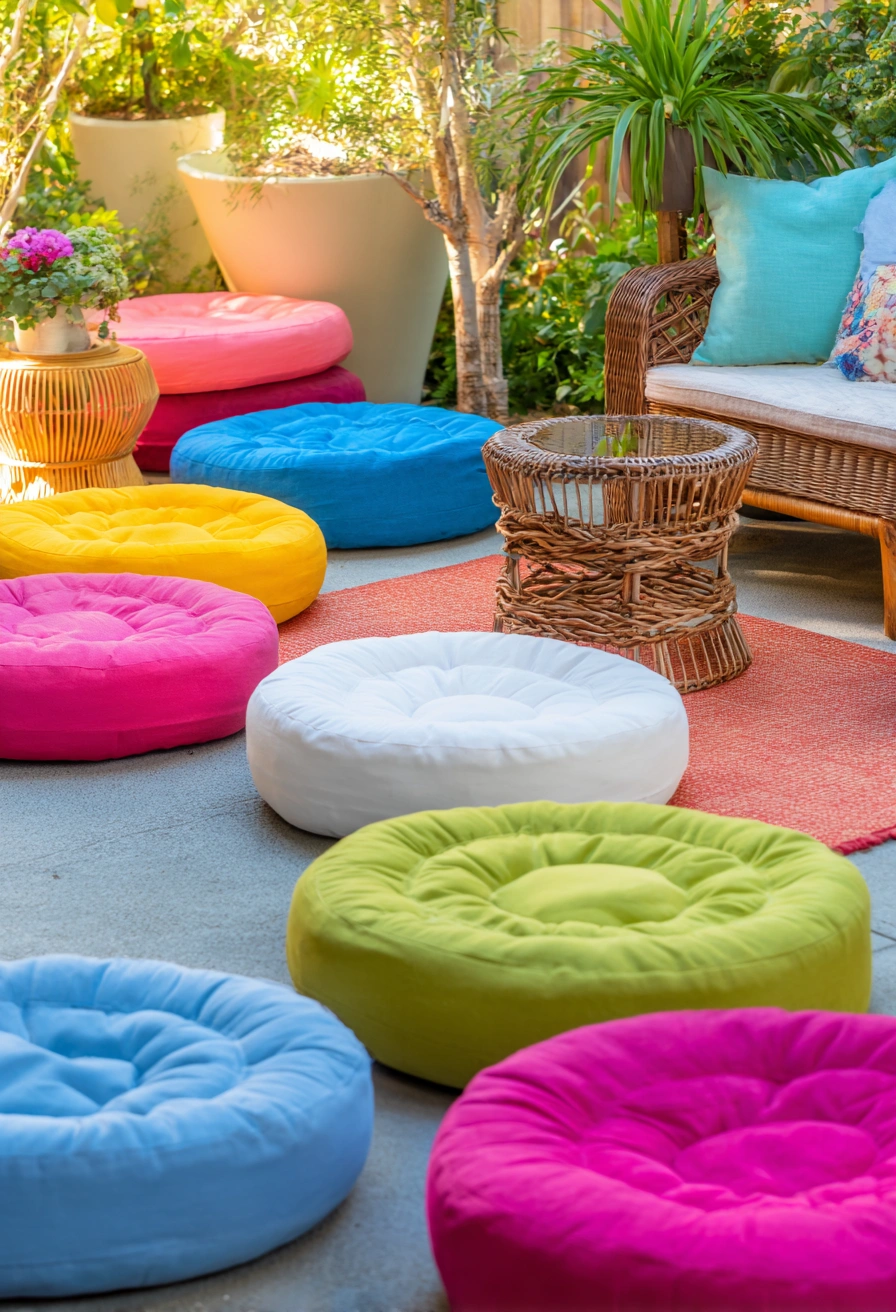 Vibrant Boho Patio Lounge