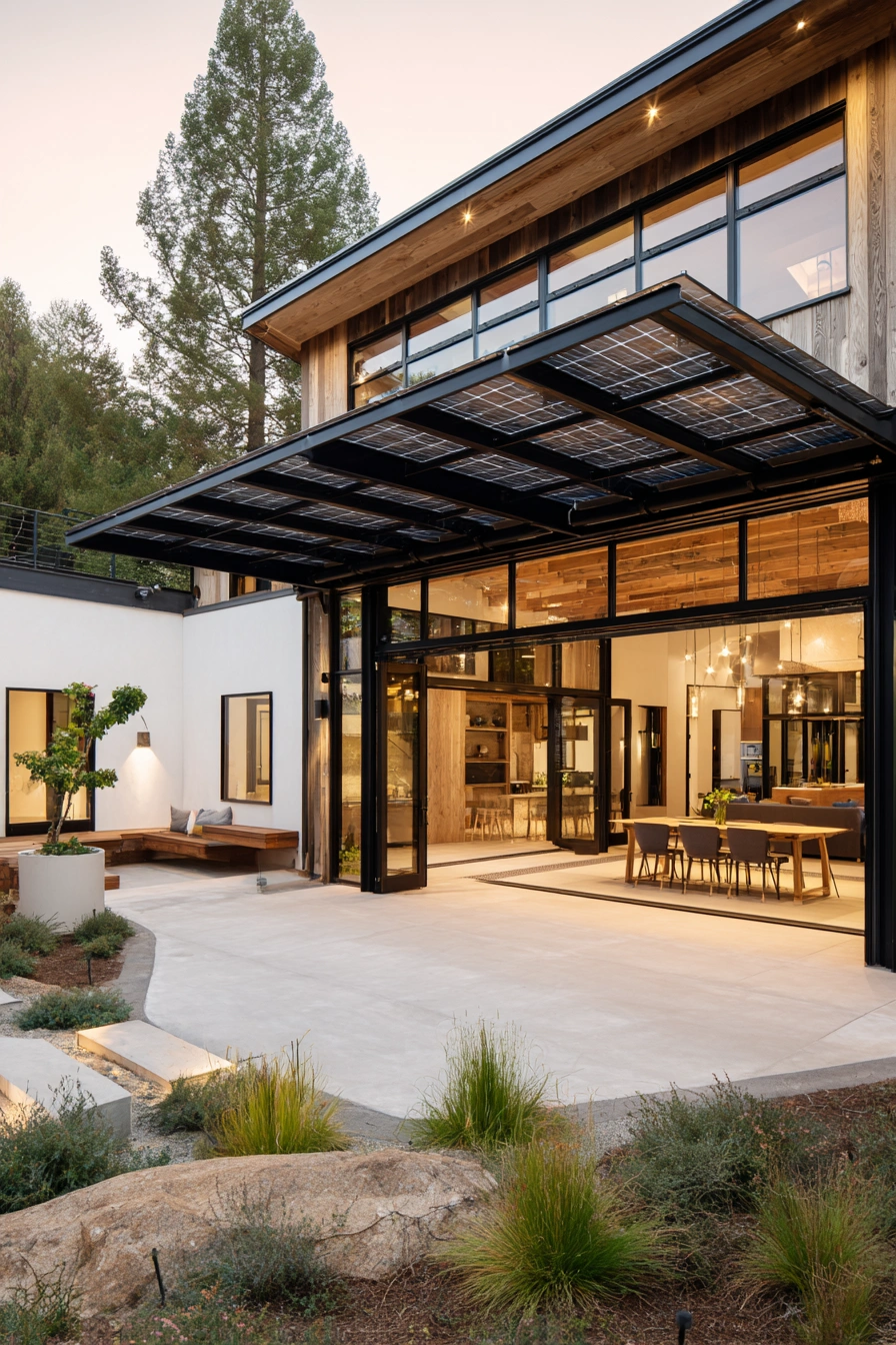 Modern Patio Cover with Natural Elegance