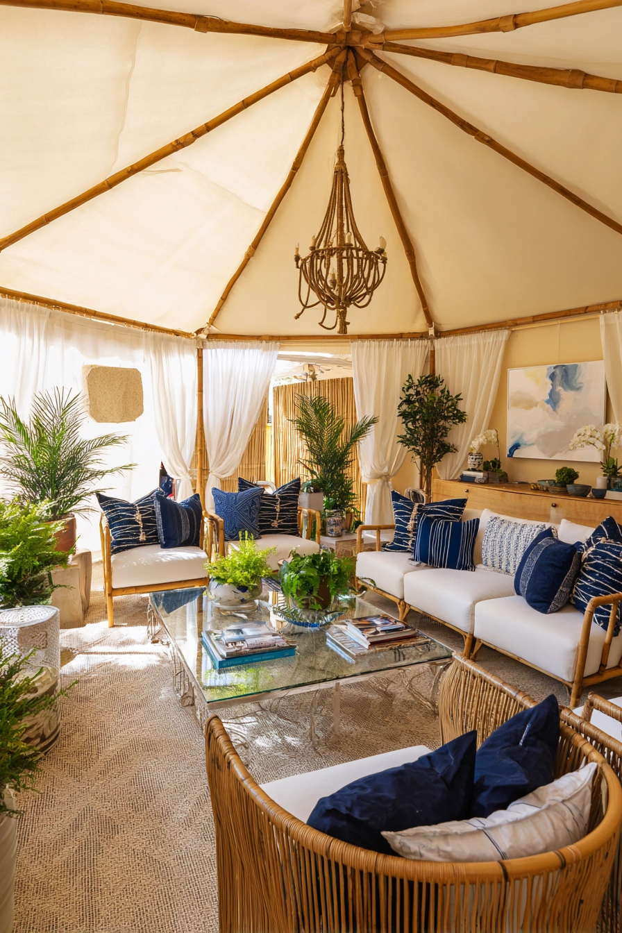 Resort-Style Patio Curtains with Coastal Charm