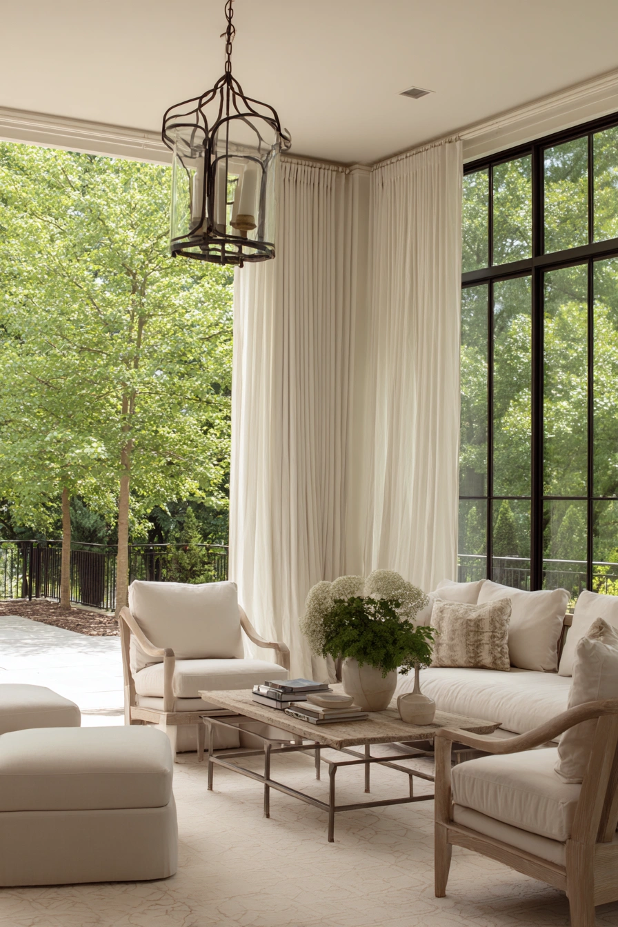 Elegant Sheer Curtains for Airy Patios