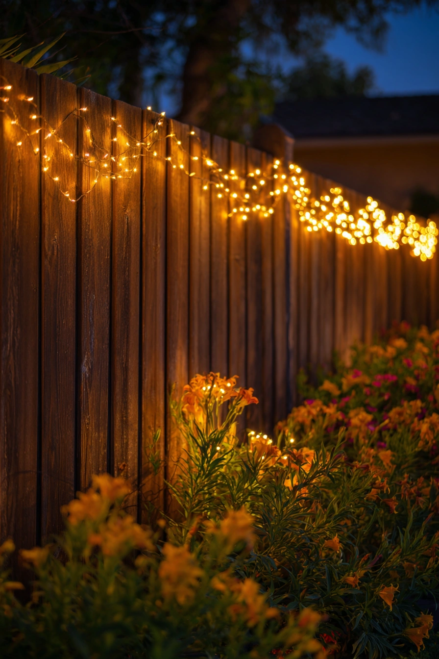 Warm Solar Fence Light Charm