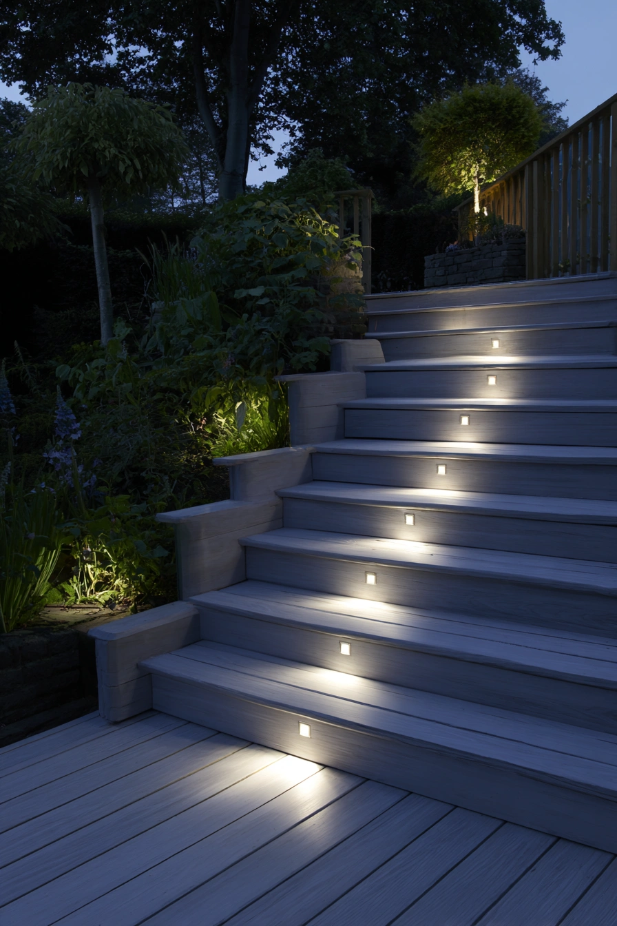 Sleek Solar Stairway Glow