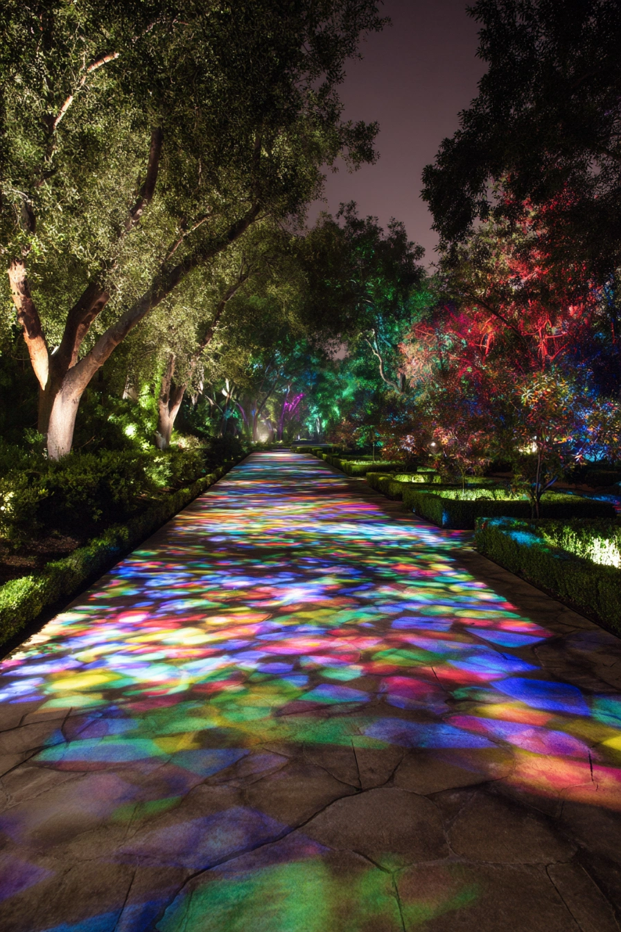 Colorful Solar Pathway Magic